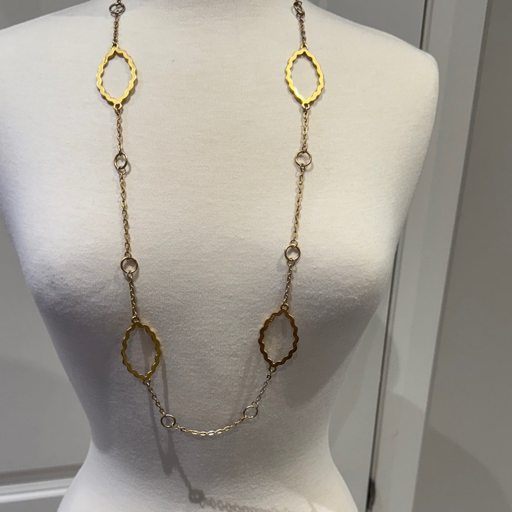 Chic Two-Tone Necklace in Gold and Bronze,  Foxy Jewelry
